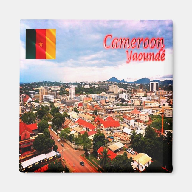 zCM06 YAOUNDE', Kamerun, Afrika, Kühlschrank Magnet (Vorne)