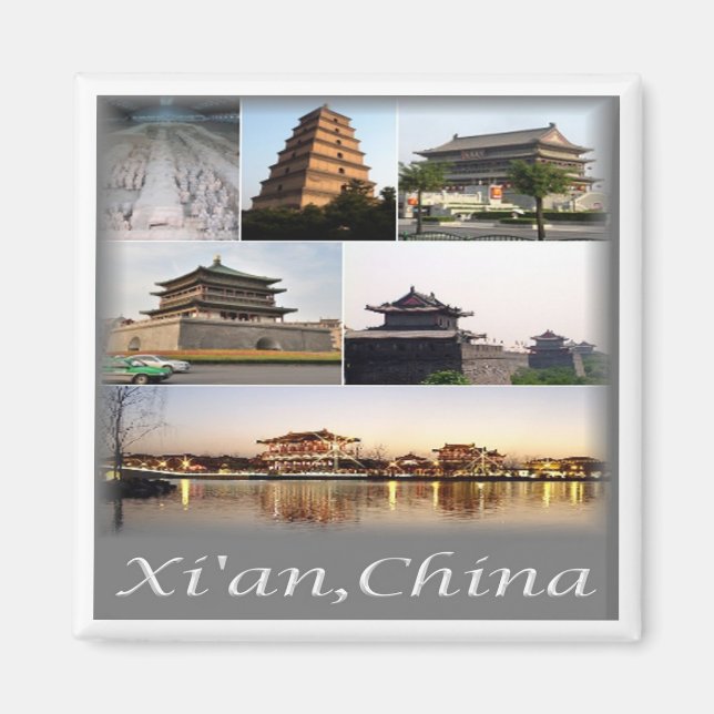 zCN014 XIAN CHINA & TERRACOTTA ARMY, Asien, Kühlsc Magnet (Vorne)