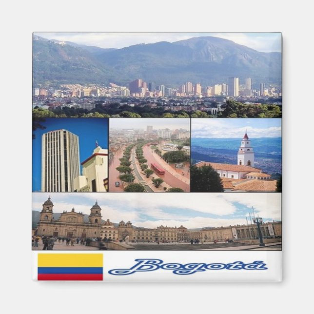 zCO011 BOGOTA', Kolumbien, Mosaik, Amerika, Kühlsc Magnet (Vorne)