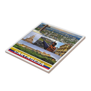 zCO07 CARTAGENA-Mosaik, Kolumbien, Fliese