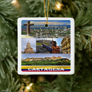 zCO07 CARTAGENA-Mosaik, Kolumbien, Keramikornament