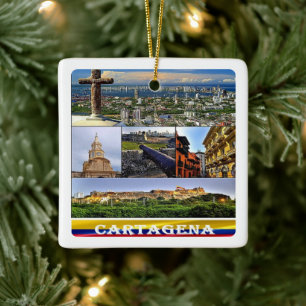 zCO07 CARTAGENA-Mosaik, Kolumbien, Keramikornament