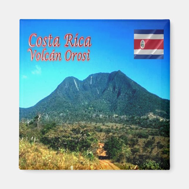 zCR010 COSTA RICA, Volcan Orosì, Amerika, Kühlschr Magnet (Vorne)