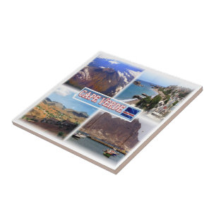 zCV0023 CAPE VERDE, Mosaik, Afrika, Fliese