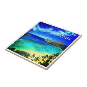 ZCV014 PRAIA, Panorama, Kap Verde, Afrika, Fliese