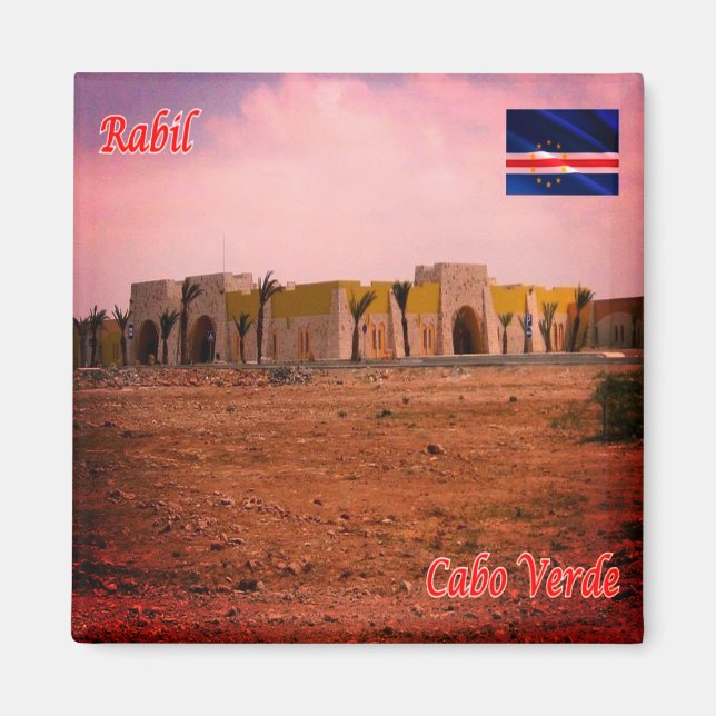 zCV016 RABIL Airport, Kap Verde, Afrika, Kühlschra Magnet (Vorne)