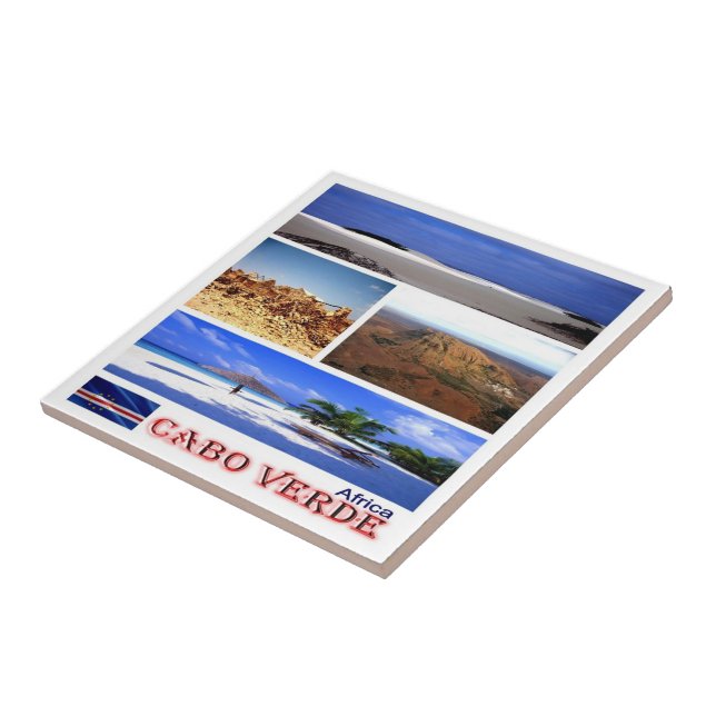 zCV022 CAPE VERDE, Mosaik, Afrika, Fliese (Seite)