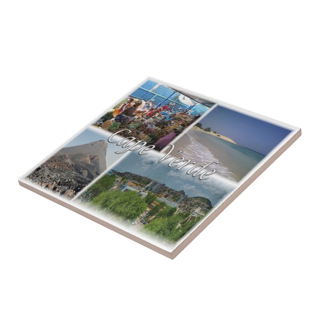 zCV025 CAPE VERDE, Mosaik, Afrika, Fliese (Seite)