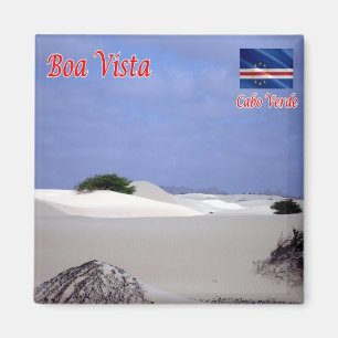 zCV027 BOA VISTA DESERT, Kap Verde, Afrika, Kühlsc Magnet