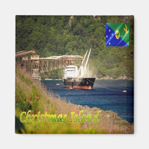 zCX005 CHRISTMAS ISLAND, Panorama, Ozeanien, Kühls Magnet