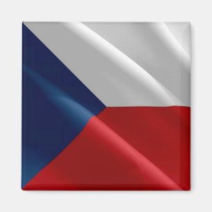 zCZ002 WAVING FLAG der Tschechischen Republik, Küh Magnet