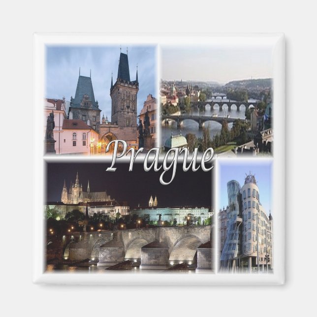 zCZ005 PRAG Tschechische Republik, Kühlschrank Magnet (Vorne)