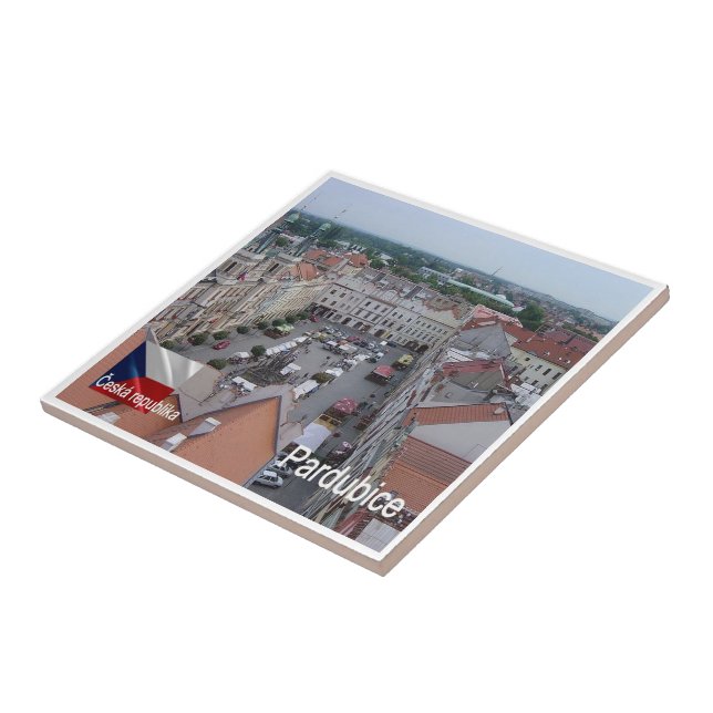 zCZ011 PARDUBICE Tschechische Republik, Fliese (Seite)