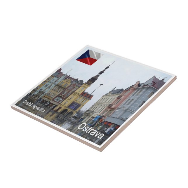 zCZ012 OSTRAVA Tschechische Republik, Fliese (Seite)