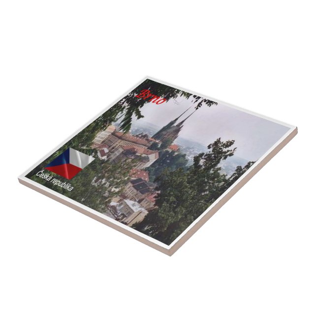 zCZ016 BRNO Tschechische Republik Fliese (Seite)