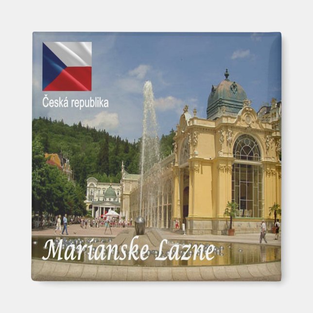 zCZ017 MARIANSKE LAZNE Tschechische Republik, Kühl Magnet (Vorne)