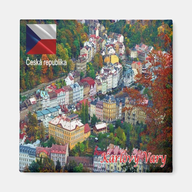 zCZ019 KARLOVY VARY Tschechische Republik, Kühlsch Magnet (Vorne)
