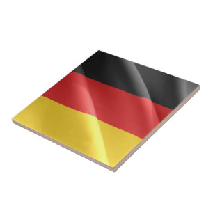zDE002 DEUTSCH waving FLAG, Deutschland, Fliese