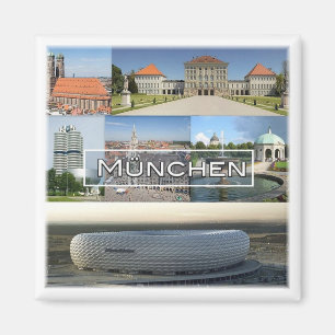 zDE012 MUNICH MÜNCHEN mosaic Germany -  Magnet