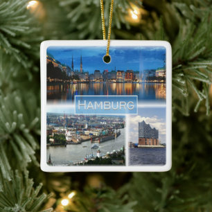 zDE021 HAMBURG Deutschland, Keramikornament