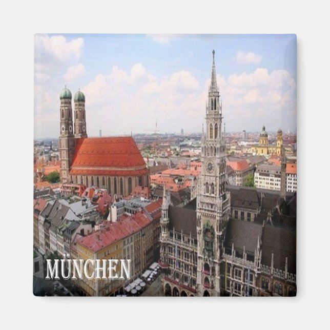 zDE023 MUNCHEN Deutschland, Kühlschrank Magnet (Vorne)
