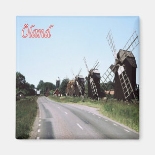 zDE028 ÖLAND MILLS Frieser Inseln Deutschland Kühl Magnet