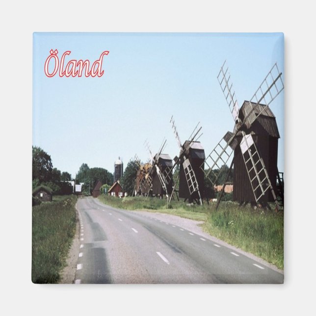 zDE028 ÖLAND MILLS Frieser Inseln Deutschland Kühl Magnet (Vorne)