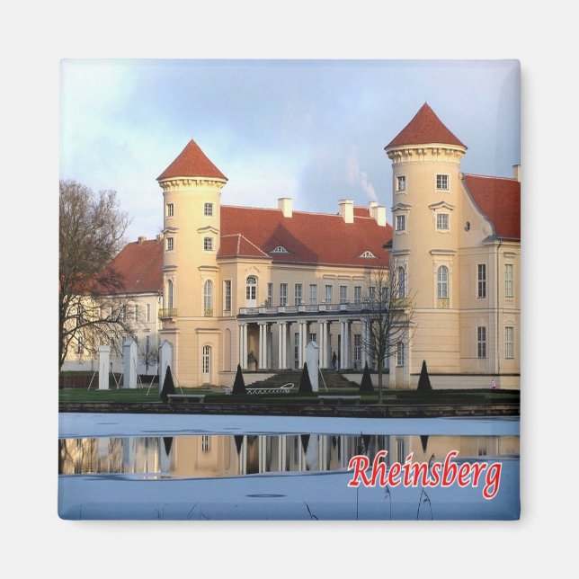 zDE033 RHEINSBERG CASTLE Deutschland - Kühlschrank Magnet (Vorne)