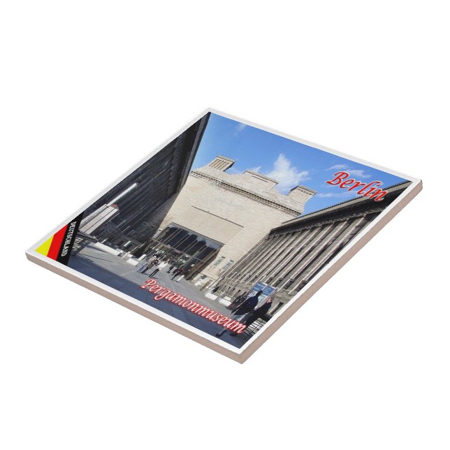 zDE044 BERLIN Pergamon Museum Deutschland, Fliese (Seite)