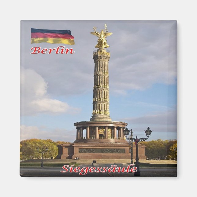 zDE049 BERLIN Berliner Siegessäule Deutschland - Magnet (Vorne)
