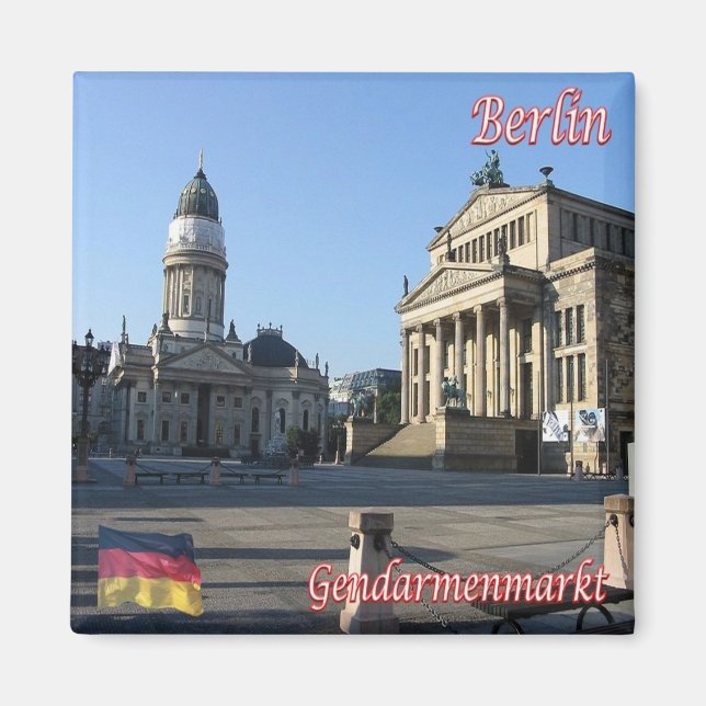 zDE066 BERLIN GENDARMENMARKT Deutschland, Kühlschr Magnet (Vorne)