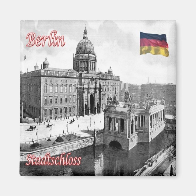 zDE071 BERLIN ​ Palast Deutschland, Kühlschrank Magnet (Vorne)