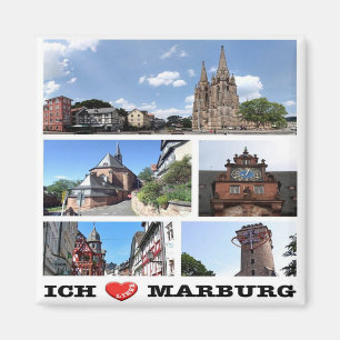 zDE102 MARBURG I LIEBE - Deutschland - Kühlschrank Magnet