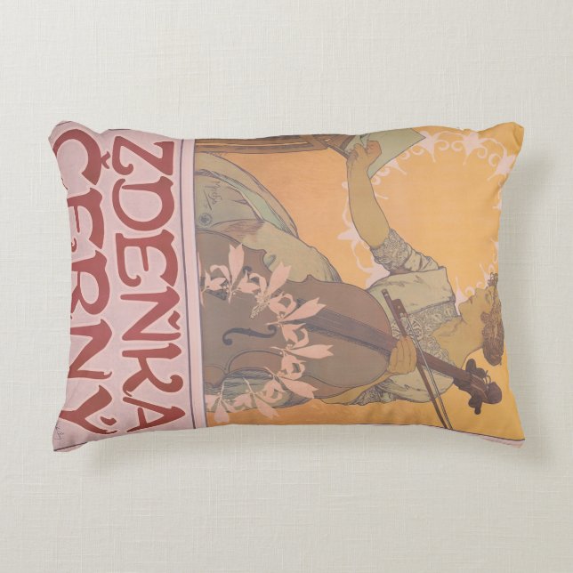 Zdenka Cerny Poster von Alphonse Mucha Dekokissen (Vorderseite)