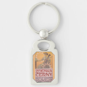 Zdenka Cerny Poster von Alphonse Mucha Schlüsselanhänger