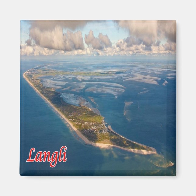 zDK012 LANGLI Frisian Islands Dänemark - Kühlschra Magnet (Vorne)