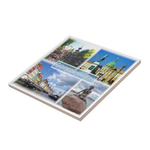 zDK013 COPENHAGEN Tivoli Garden Amalienborg County Fliese