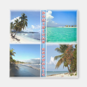 zDO004 DOMINIKANISCHE REPUBLIK, Mosaik, Amerika, K Magnet