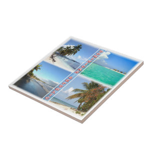 zDO004 DOMINIKANISCHE REPUBLIK, Mosaik, Fliese