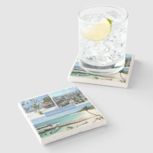 zDO005 DOMINIKANISCHE REPUBLIK, Mosaik, Steinuntersetzer