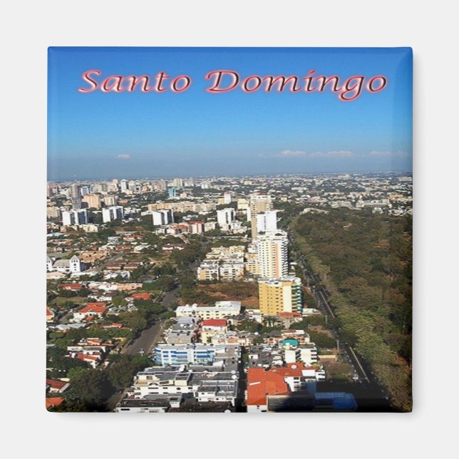 zDO008 SANTO DOMINGO, Dominikanische Republik, Küh Magnet (Vorne)
