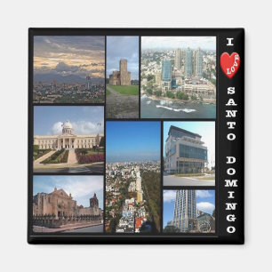 ZDO010 SANTO DOMINGO I Liebe, Kühlschrank Magnet