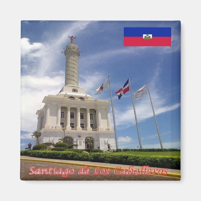 zDO013 SANTIAGO DE LOS CABALLELOS, Kühlschrank Magnet (Vorne)
