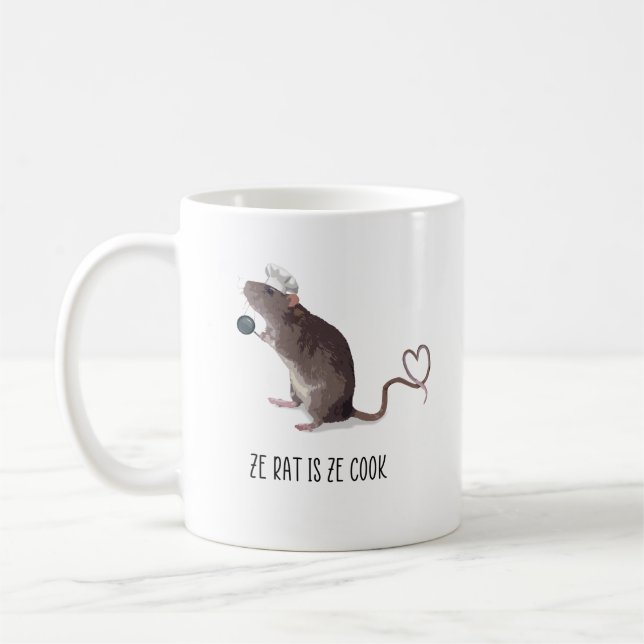 Ze Rat ist Ze Cook - Ratatouille Inspiriert Kaffeetasse (Links)