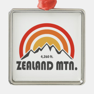 Zealand Mountain New Hampshire Ornament Aus Metall