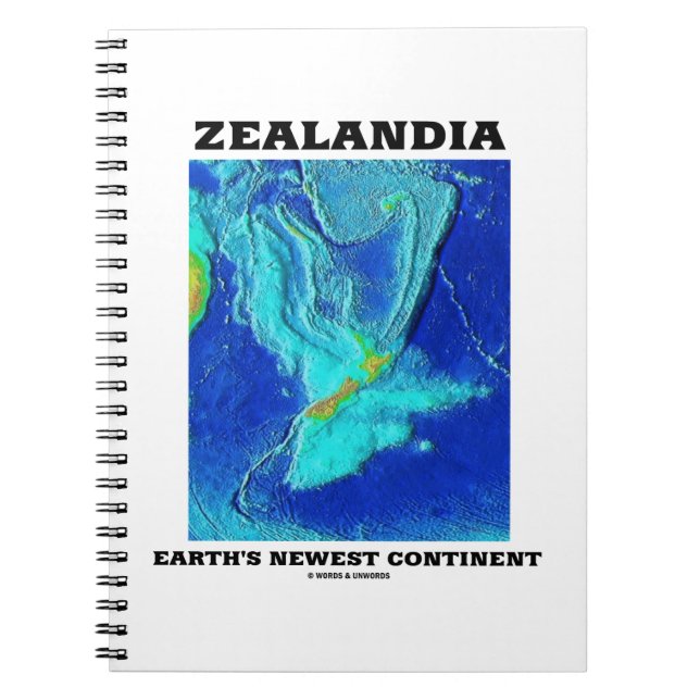 Zealandia Erdenneuster Kontinent Notizblock (Vorderseite)