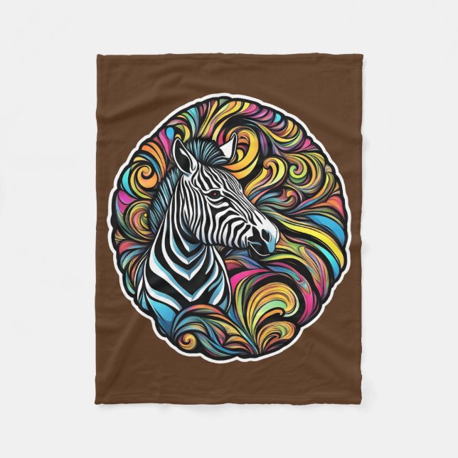 Zebra 1 fleecedecke (Vorderseite)