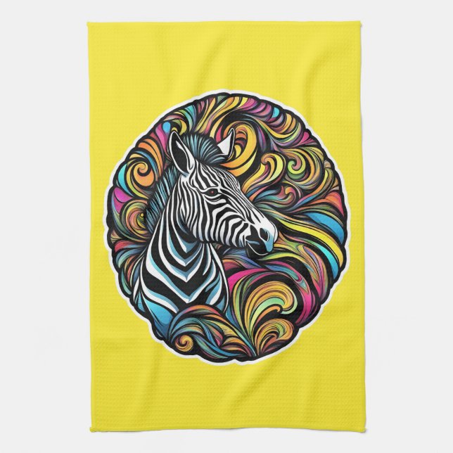 Zebra 1 geschirrtuch (Vertikal)