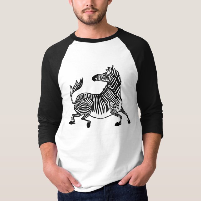 Zebra 4 Raglan T-Shirt (Vorderseite)