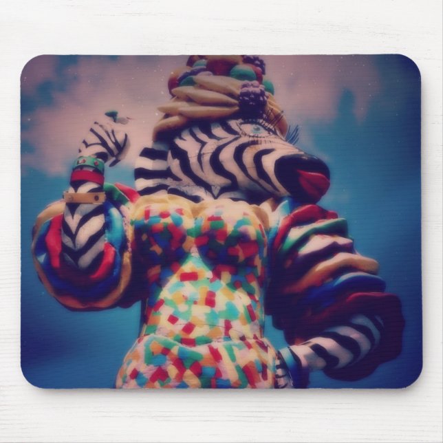 Zebra a Party Animal Mousepad (Vorne)